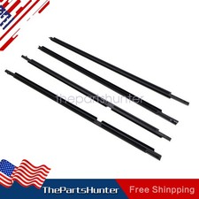 4pcs Door Window Strip Frame Fits For Toyota Land Cruiser 1998-2007 New