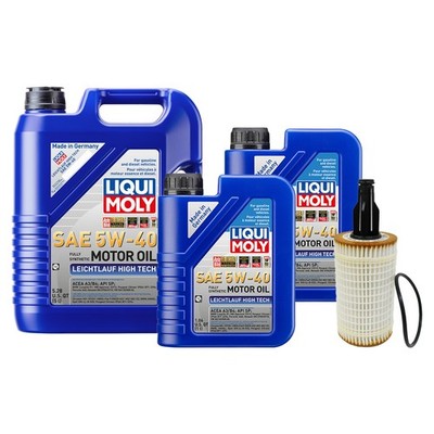 7L Liqui Moly Leichtlauf High Tech 5W-40 Mann Oil Change Kit for Mercedes M276