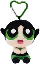 Powerpuff Girls Plush Toy Buttercup Doll Stuffed 14cm Carabiner Mascot Bandai