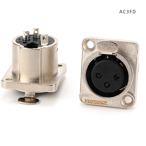 1x 3-PIN XLR Straight Plug & Socket Metal Connectors (Select MALE or FEMALE) - Picture 7 of 18