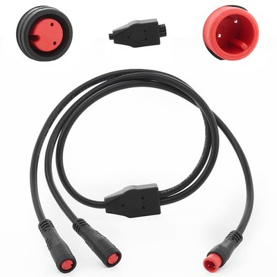 1T2 Y-Splitter Extension Wire with Julet Type 2pin Connector for Bike Headlig...