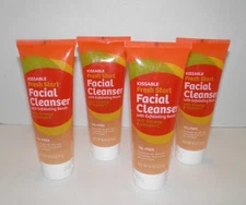 Kissable Fresh Start Facial Cleanser with Exfoliating Beads 8 oz Lot of 4 NEW