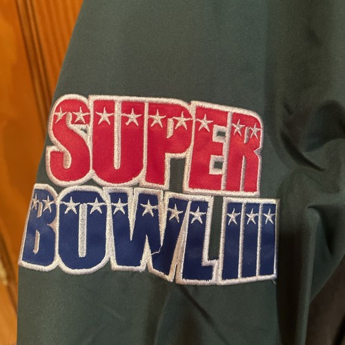 Size XL New York Jets NWT NFL Super Bowl Champions Button Jacket AFL CHAMPS - Picture 4 of 8