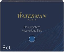 Waterman Fountain Pen Ink Cartridges long ink cartridges, Mysterious Blue