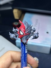 1/12 Painted Mutant Spider Man Head Carving Model Toys Fit Mafex Figure