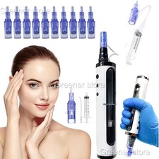 Micro Pen Mesotherapy 10Pcs 12Pin Replacement Needle Cartridges Tips Face Care