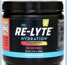 Re-Lyte Hydration Electrolyte Mix Strawberry Lemonade 60 Servings Exp 7/2030