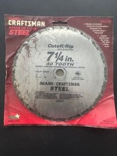 Craftsman 7 1/4 inch 40-tooth steel circular saw blade
