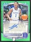 2025-26 Bowman Chrome Autograph Green Mojo #CPA-CF Caleb Foster RC Auto /99