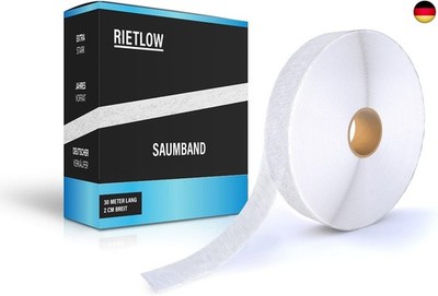 Saumband zum Aufbügeln ? Extra Stark & Waschfest ? 30m x 20mm ? Bügelband f
