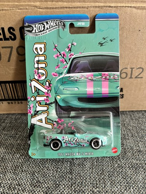 #ad Hot Wheels #x27;91 Mazda MX 5 Miata Arizona Tea Silver Series $24.99