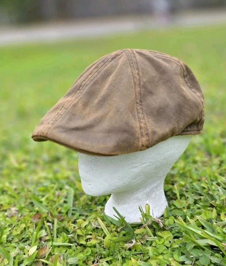 Gorra Newsie Stetson Para Hombre - Cuero De Cerdo, Forro De Algodón, Estilo Retro Gatsby, Ajuste Cómodo
