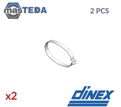 50860 AUSPUFFHALTER AUSPUFFGUMMI DINEX 2PCS FÜR MERCEDES-BENZ LK LN2,VARIO