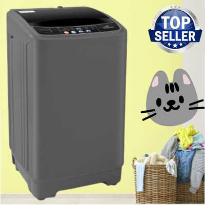Washing Machines 20Lbs Full Automatic Laundry Washer +LED Display for Home/APT 