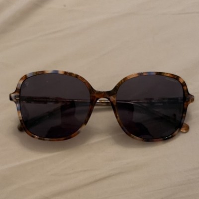 Rip Curl BANZAT C1 Square Sunglasses Tortoise Shell Frame Black Lens Women