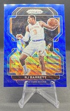 2021 Prizm Basketball New York Knicks RJ Barrett #201 Blue Wave