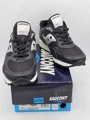 VTG Men s Saucony Shadow 89 6000 Stealth Black Silver 2068-3 | Size 10.5 - NEW