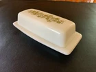VINTAGE PYREX SPRING BLOSSOM -CRAZY DAISY 7" BUTTER DISH 72-B