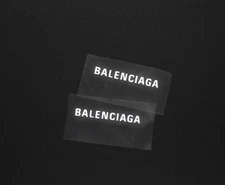 Balenciaga Speed Runner Logo Fix White Vinyl Heat Transfer Replacement (2 Pack)