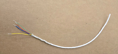 Mil-Spec 50 feet  M22759 22 AWG Shielded 4 Twisted Silver PTFE Teflon Wire