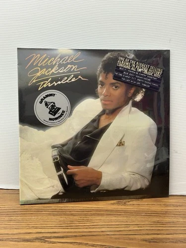 SEALED Michael Jackson Thriller VINYL LP w/ Hype Stickers 1982 Epic QE-38112 R&B