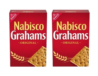 NABISCO GRAHAMS Original Graham Crackers, 14.4 oz Pack of 2