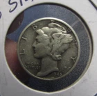 1945  MERCURY DIME - VERY GOOD - 90% SILVER