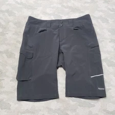 Terry Shorts Womens Large Gray Cycling Cargo Pockets
