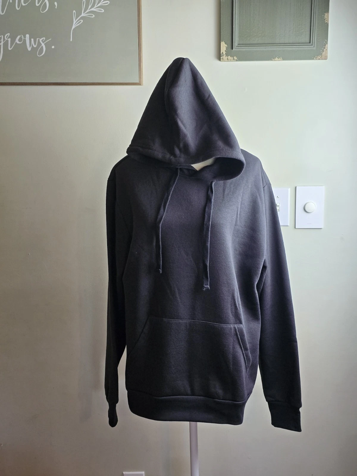 RHUDE Felpa con cappuccio nera divertente offensiva sarcastica maleducata grafica umoristica Fck Around unisex S