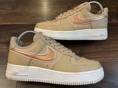 Nike Wmns Air Force 1 '07 Essential 'Hemp Metallic Rose Gold' Uk Size 5