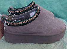 NEW Olivia  Kate Stormy Platform Slipper Clog Shoe Women's Size 6.5 Gray