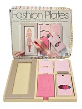 Vintage 1978 Tomy COMPLETE Fashion Plates Set w/Pencils  Original Box