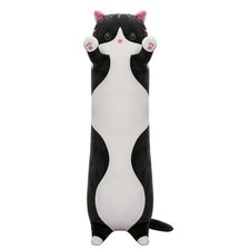 Cute Long Cat Plush Body Pillow, Soft Stuffed Animals 19.7 Inch