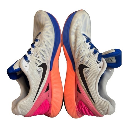 Nike LunarGlide 6 Running Shoes Size 11 White, Blue, Pink Athletic Sneakers - Picture 5 of 12
