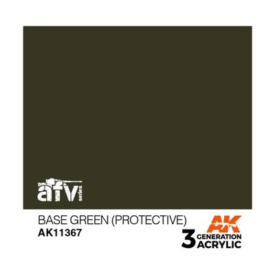 AK Paint Base Green (Protective) New
