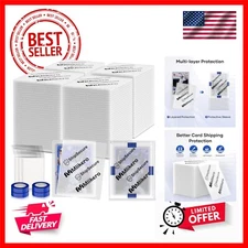 360 Pack , 3.5'' x 4.5'' Plastic Trading Card Shipping Supplies with Tape Rol...