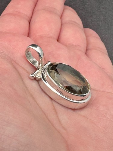 COLGANTE CUARZO LIMÓN GENUINO PLATA DE LEY 925 ¡ENVÍO RÁPIDO GRATIS!! - Imagen 6 de 18