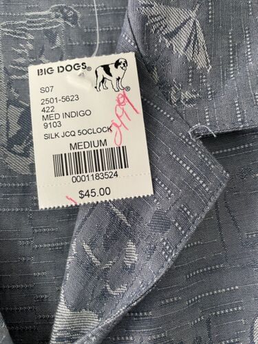 NWT!Big Dogs Women Size Medium Hawaiian Island Drink Silk Blend Shirt Top - Picture 7 of 12