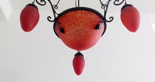 Ceiling lamp in the Art Nouveau hand-worked about 1930 - Bild 7 von 13