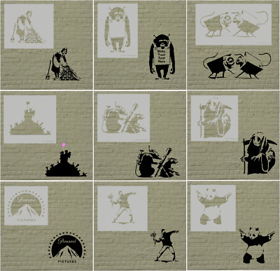 BANKSY SCHABLONEN 190 MIKRON MYLAR