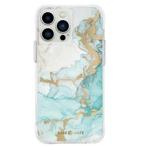 CASE-MATE Gold Pink Marble Glitter Flowers iPhone 12 PRO 13 PRO Square Hard Case - Picture 33 of 61