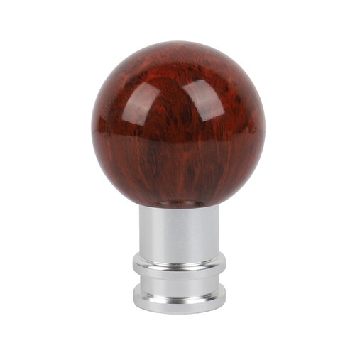 Universal JDM Round Ball Aluminum Wood Manual Gear Shift Knob Shifter Lever head - Foto 9 di 9