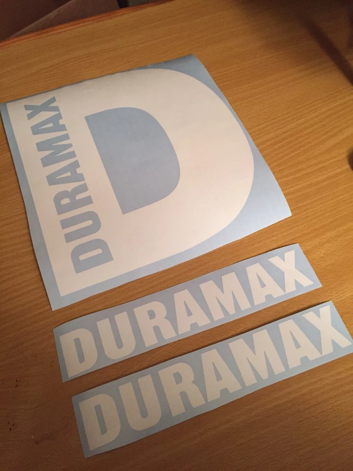 Paquete de pegatinas diésel Duramax (calcomanías Duramax D de 10" y 2 Duramax de 9") Foto 3 de 4