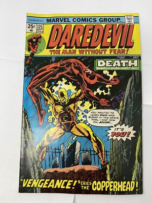 Daredevil 125 Marvel Comics FN Gil Kane Death Of Copperhead