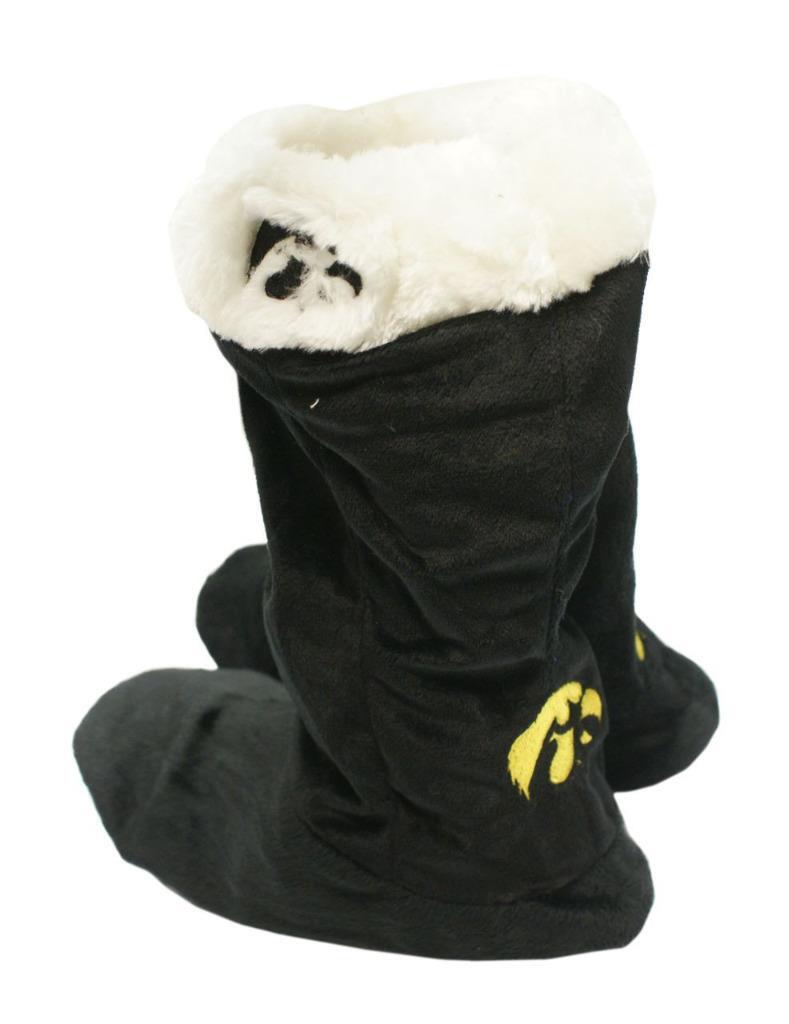 Iowa Hawkeyes Womens Large Stocking Slippers NCAA House Shoes New-image