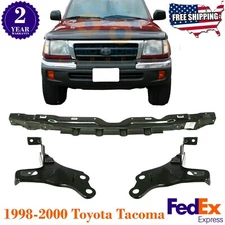 Front Bumper Reinforcement + Bracket Set Steel For 1998-2000 Toyota Tacoma