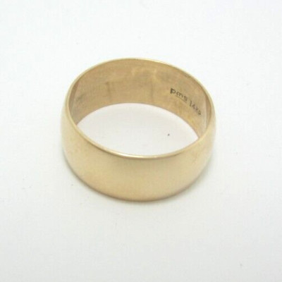 ATEMBERAUBENDER 14K GELBGOLD DICKER EHERING (GRÖSSE 7,25) 5,6G
