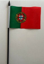 Portugal Desk Flag 4" x 6" Inches