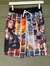 WWE Wrestling Swim Trunks Board Shorts John Cena  The Rock Boys XL 14-16
