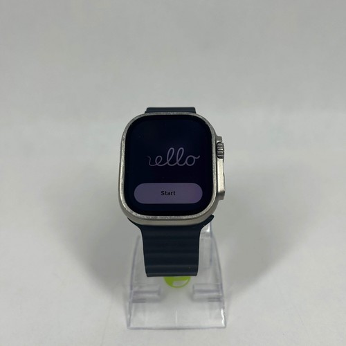 GPS Only Apple Watch Ultra 49MM Natural Titanium Midnight Ocean Band MQET3LL/A